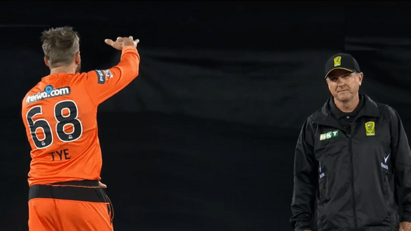 andrew-tye-exchanges-verbals-with-umpire-after-perplexing-caught-behind-decision.Click to read full article.