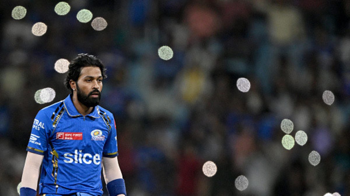 Mumbai Indians' captain Hardik Pandya looks on during the Indian Premier League (IPL) Twenty20 cricket match between Lucknow Super Giants and Mumbai Indians at the Ekana Cricket Stadium in Lucknow on April 30, 2024