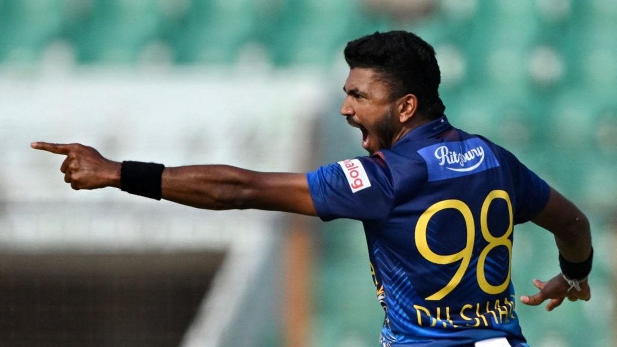 Sri Lanka left-armer Dilshan Madushanka bowled his side to a tight victory over Zimbabwe with a final over hat-trick.