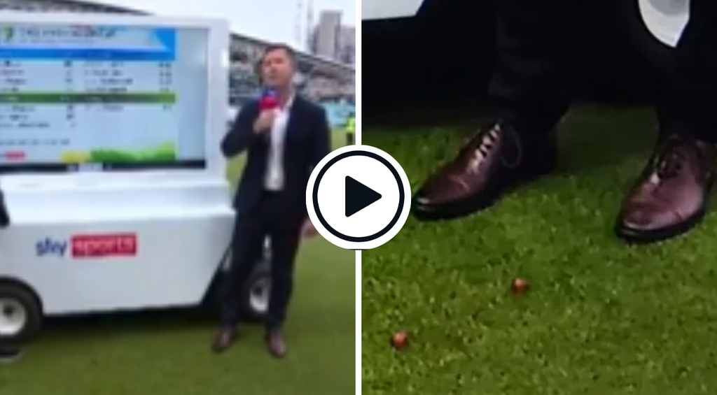 Watch: Ricky Ponting visibly annoyed after being hit by grapes thrown from crowd on live TV | Ashes 2023