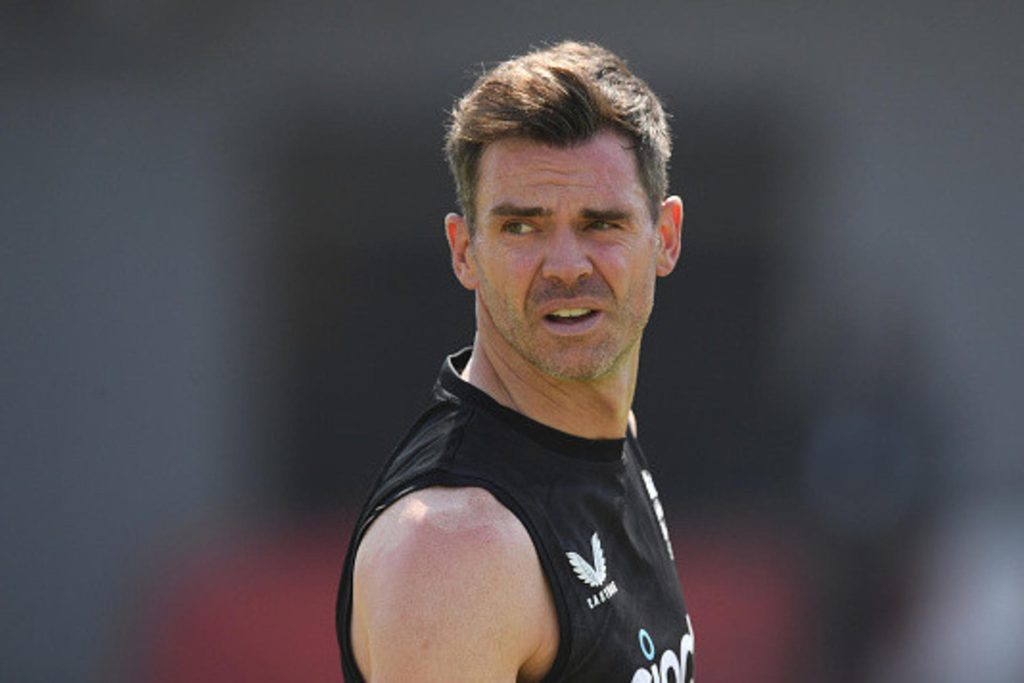 James Anderson dons whites as emergency England fielder following wicketkeeper injury