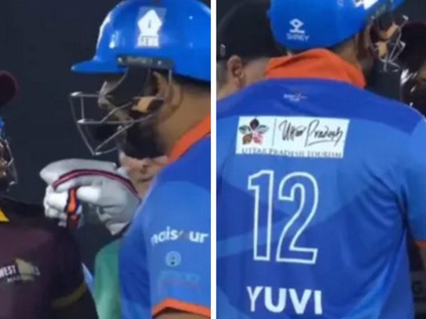 watch-yuvraj-singh-and-west-indies-quick-share-heated-exchange-in-masters-league-final.Click to read full article.