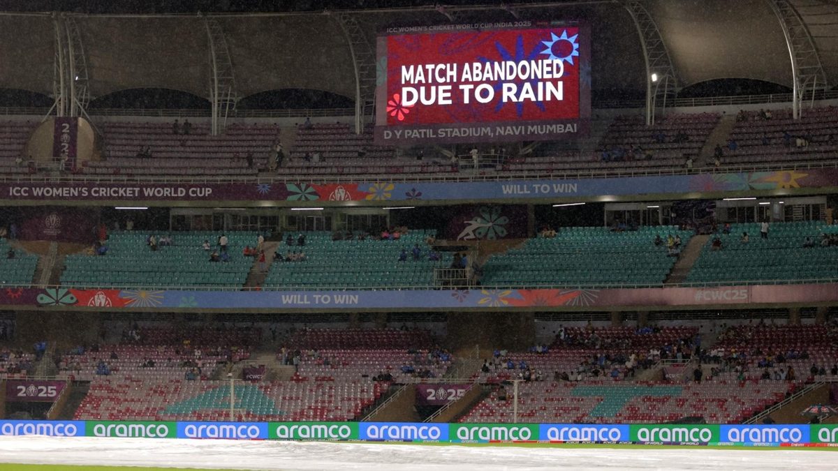 Women's Cricket World Cup match abandoned due to rain
