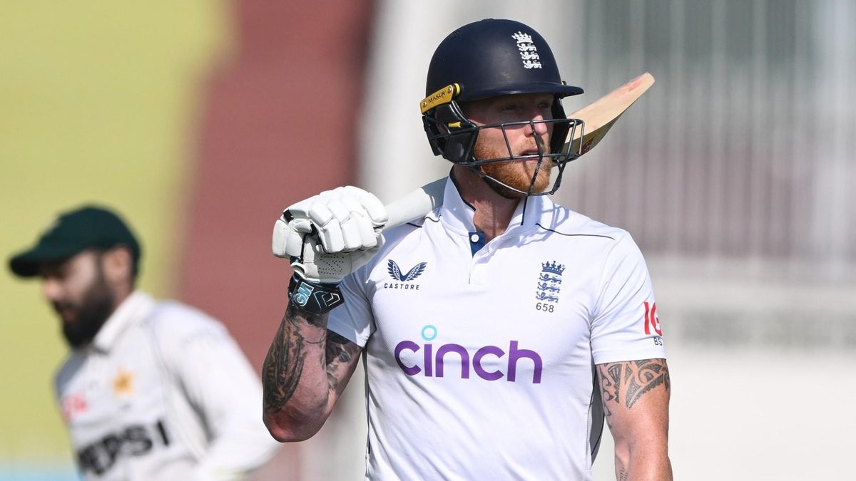 Ben Stokes walks off the field after getting out in England's Rawalpindi defeat