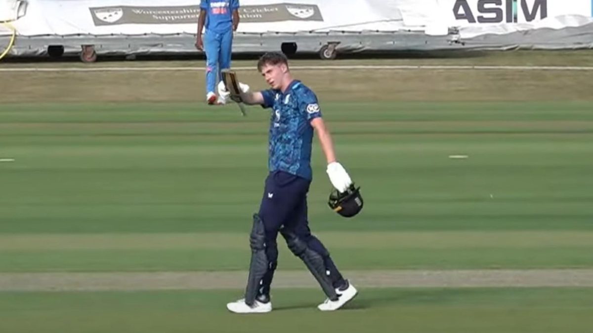 Rocky Flintoff, son of ex-England cricketer Andrew, registered his maiden Youth ODI century on Saturday (July 5).