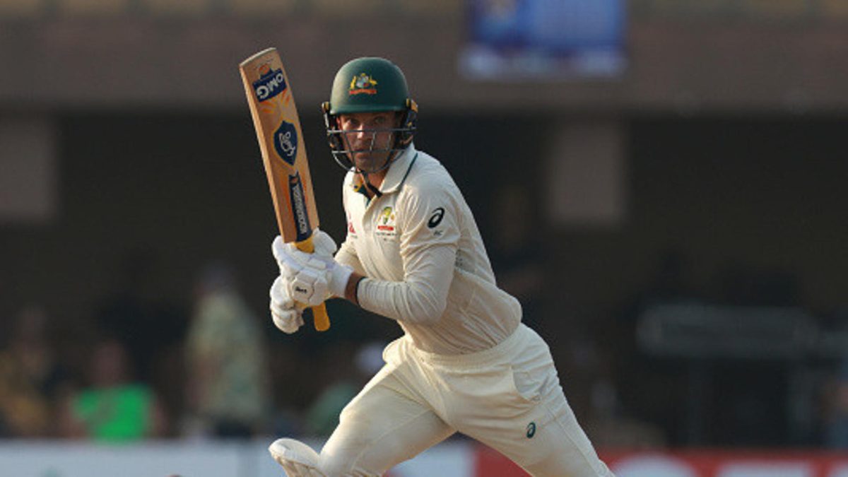 Alex Carey of Australia bats during day two of the Second Test match in the series between Sri Lanka and Australia at Galle International Stadium on February 07, 2025 in Galle, Sri Lanka