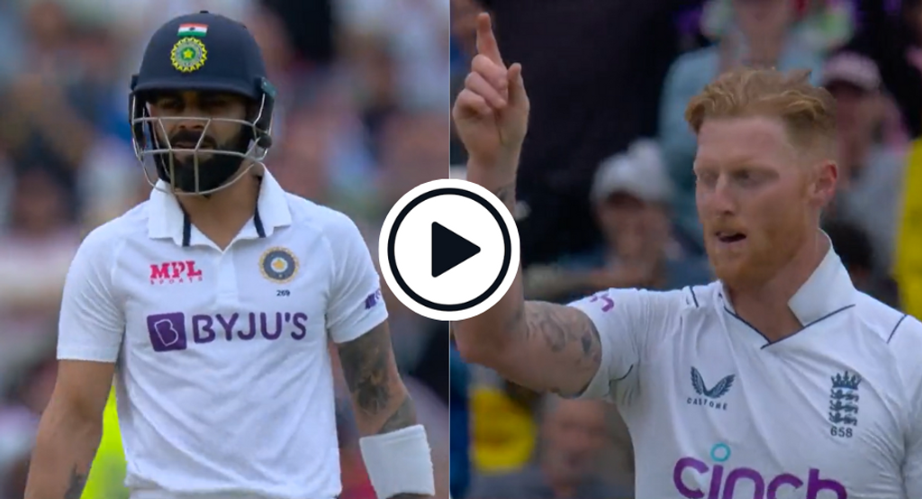 Watch: Ben Stokes produces rip-snorting delivery to send Virat Kohli packing