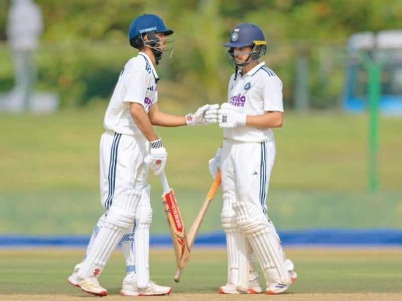india-u19-opening-pair-lakshya-raichandani-sagar-virk-get-close-to-breaking-world-record-with-295-run-stand-against-sri-lanka.Click to read full article.