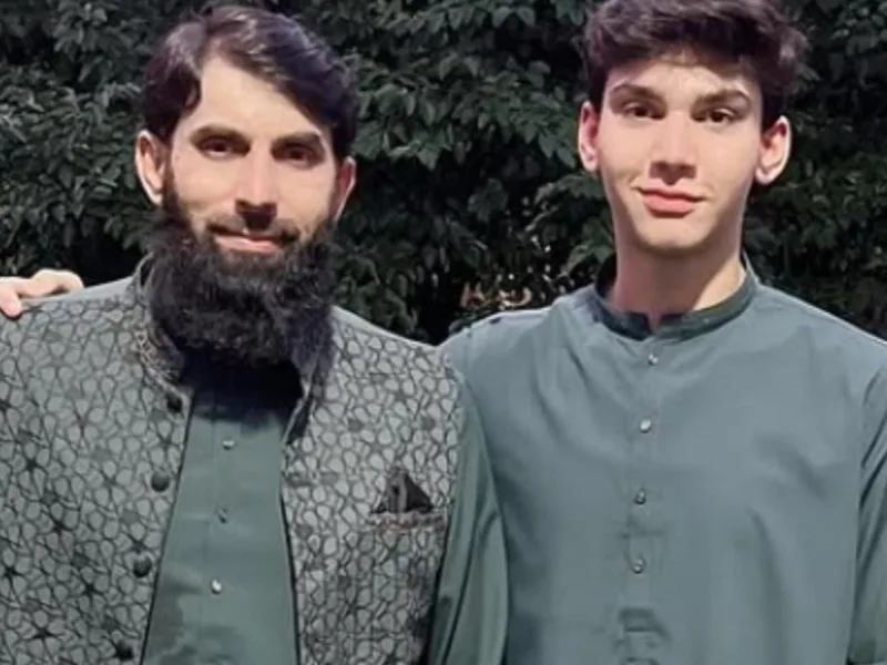 teenage-son-faham-ul-haq-of-pakistan-great-misbah-ul-haq-continues-to-impress-with-maiden-first-class-century.Click to read full article.