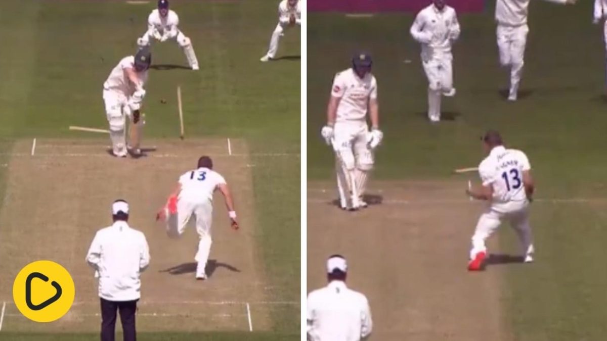 Watch: Neil Wagner dismissed Ben Slater with a swinging delivery that shattered two of his stumps.