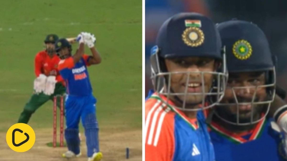 Sanju Samson hit five sixes in five balls during his blistering hundred during India’s third T20I against Bangladesh on Saturday (October 12).