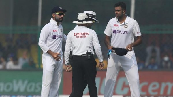 whats-the-penalty-ashwin-rahane-engage-in-long-animated-chat-with-umpires-after-ashwins-follow-through-obstructs-non-strikers-path.Click to read full article.