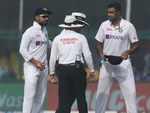 whats-the-penalty-ashwin-rahane-engage-in-long-animated-chat-with-umpires-after-ashwins-follow-through-obstructs-non-strikers-path.Click to read full article.