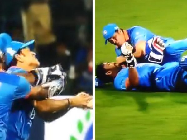 watch-sachin-tendulkar-hangs-on-to-skier-despite-collision-with-wicketkeeper-in-international-masters-league.Click to read full article.