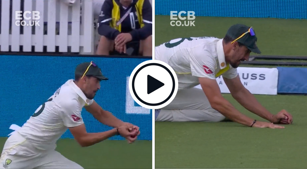 Watch: Mitchell Starc catch controversially ruled ‘not out’ after ball is pressed to the turf