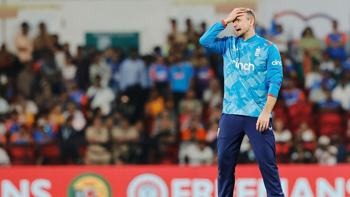 Liam Livingstone during the first ODI between India and England in Nagpur