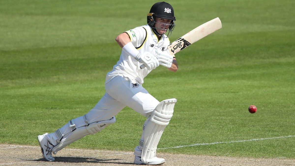 Marcus Harris batting for Lancashire in the County Championship