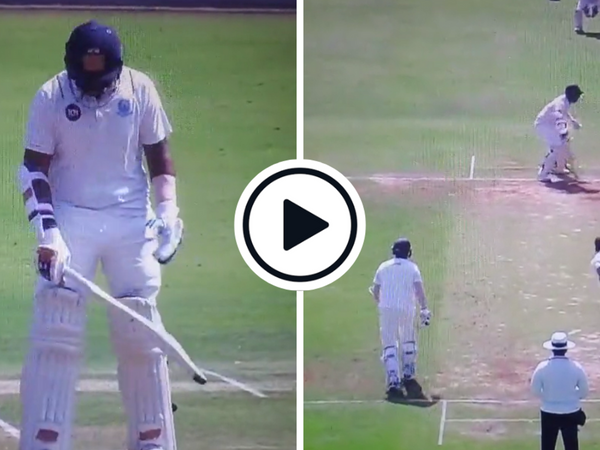 hanuma-vihari-bats-left-handed-ranji-trophy-2022-23-quarter-final-andhra-madhya-pradesh.Click to read full article.