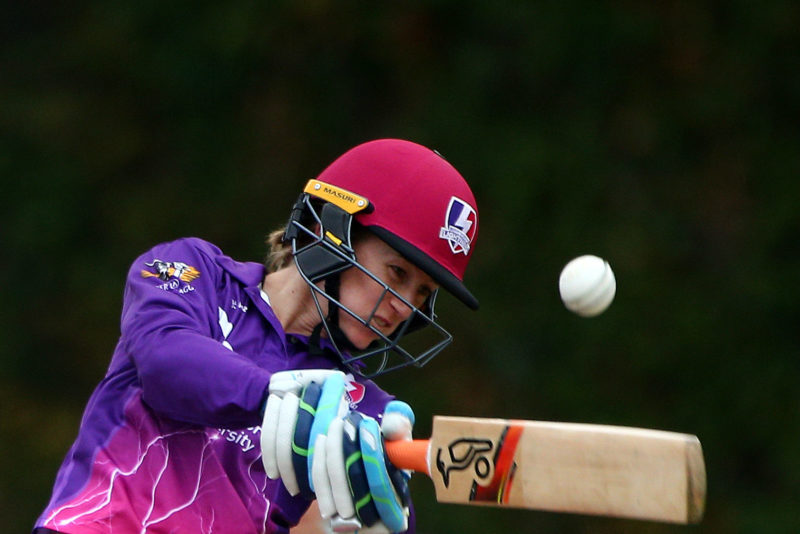 Rachael Haynes, the Lightning's opener, top-scored with a 38-ball 47 