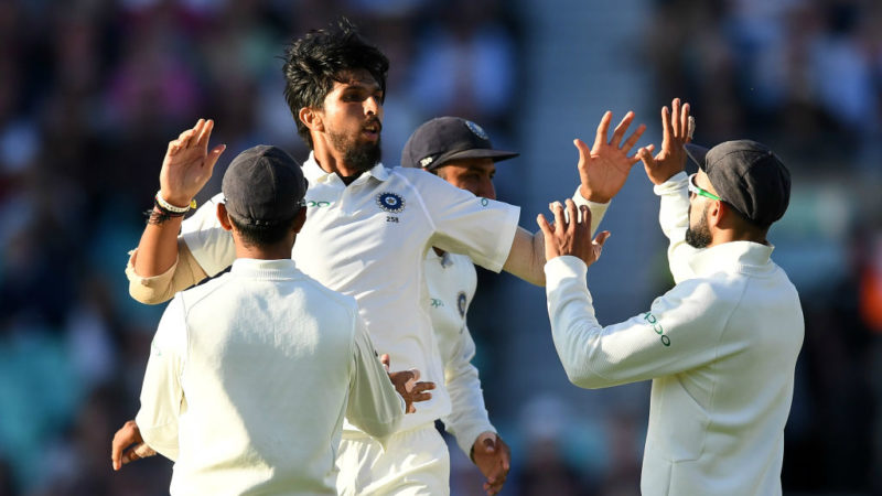 Ishant Sharma picked up three wickets in the final session