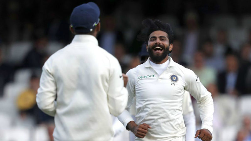 Jadeja returned 2-57 from 24 overs on the first day
