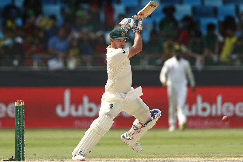 Aaron Finch hit a half-century on his Test debut – scoring 62 from 161