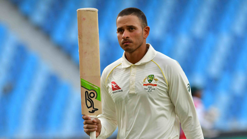 Khawaja was outstanding in the first Test against Pakistan