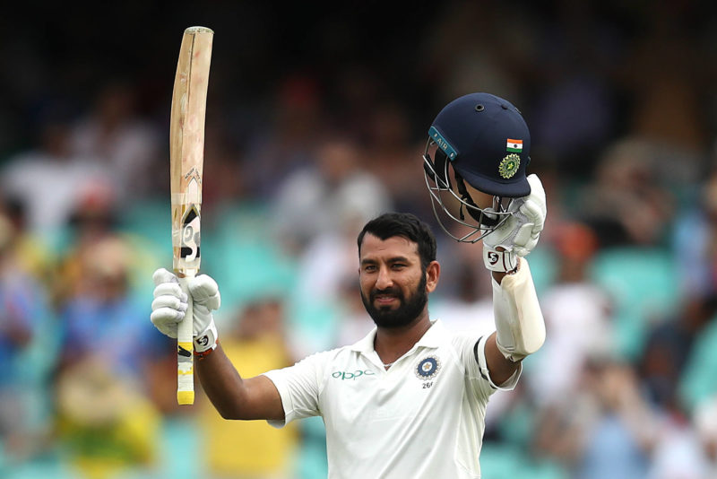 Cheteshhwar Pujara was adjudged Player of the Match and Player of the Series