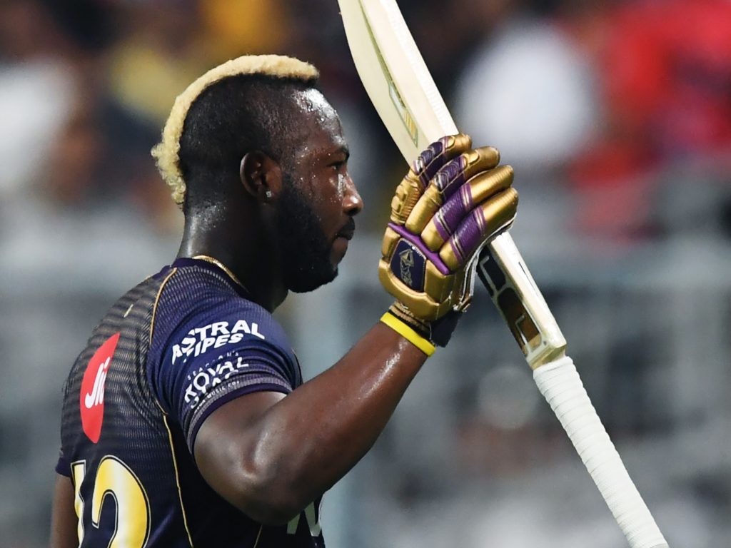 Andre Russell bludgeoned 48 off 17 balls and returned 2-21