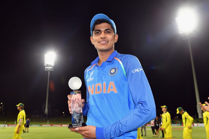 Shubman Gill was adjudged 2018 Under-19 World Cup's Player of the Tournament 