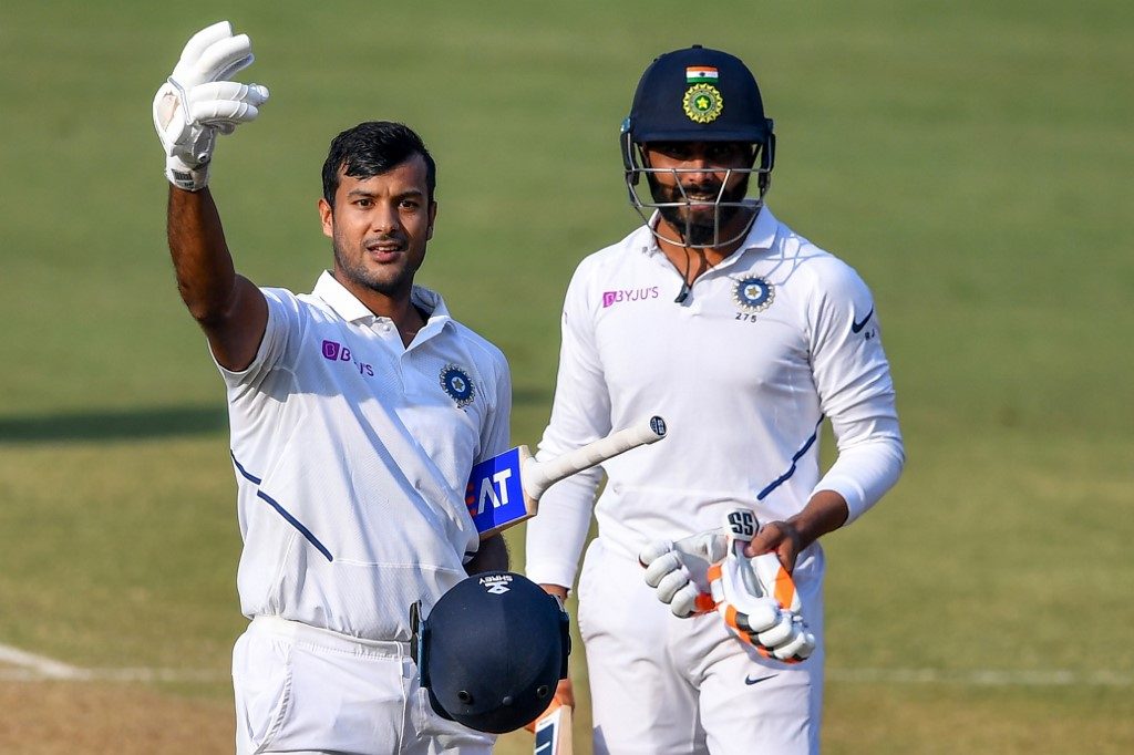 Mayank Agarwal got his second double century in four Tests for India