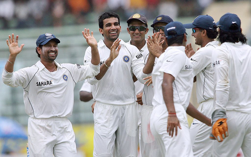 Zaheer Khan starred in a match dominated by India batsmen