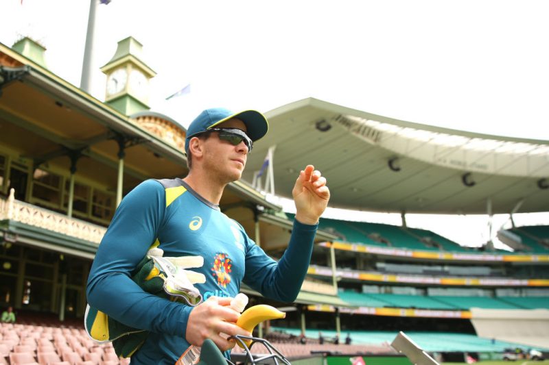 Tim Paine prepares for the Sydney Test