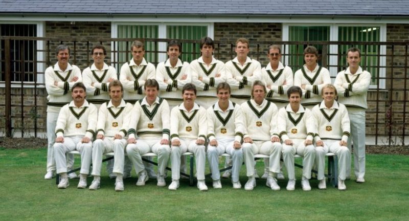 The Australia squad ahead of the 1985 Ashes series at Lord's